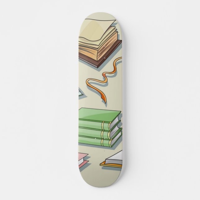 Book pattern skateboard (Front)