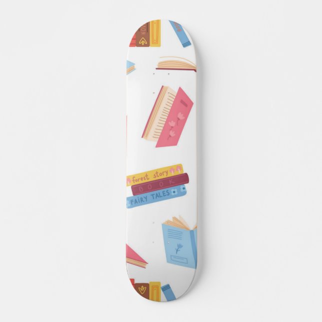 Book pattern skateboard (Front)