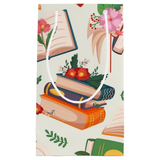 Book pattern small gift bag (Front)