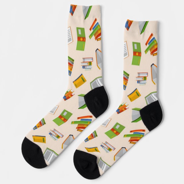 Book pattern socks (Left)