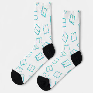 Book pattern socks