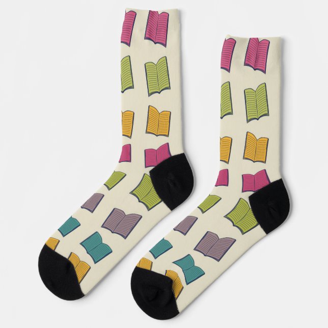 Book pattern socks (Left)
