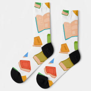 Book pattern socks