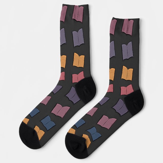 Book pattern socks (Left)