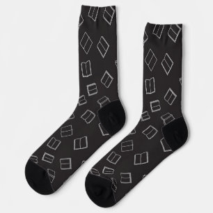 Book pattern socks