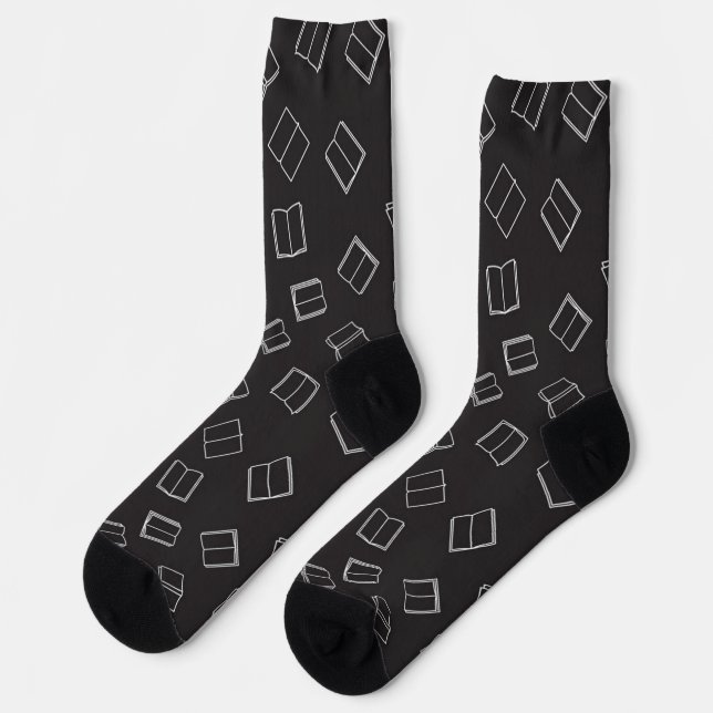 Book pattern socks (Left)
