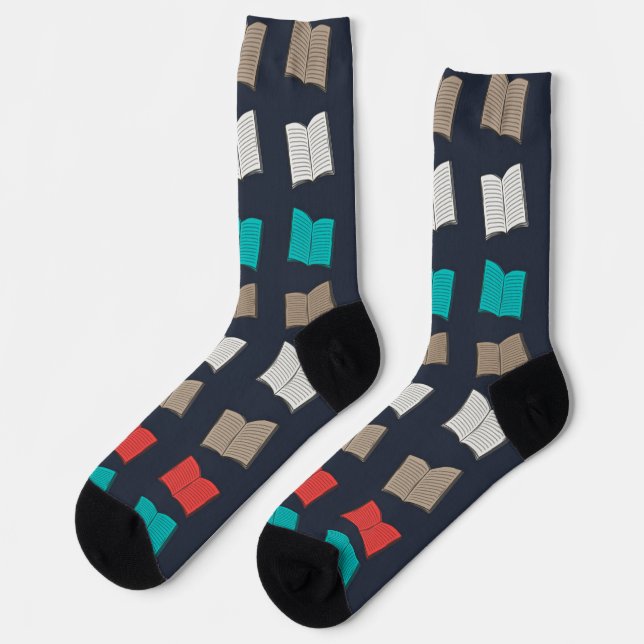 Book pattern socks (Left)