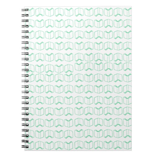 Book Pattern|Spiral Notebook for Readers & Writers (Front)