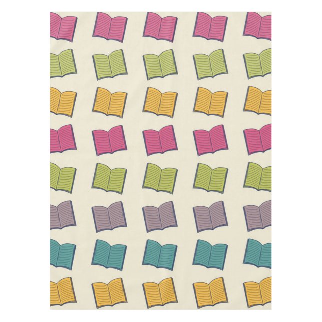 Book pattern tablecloth (Front)
