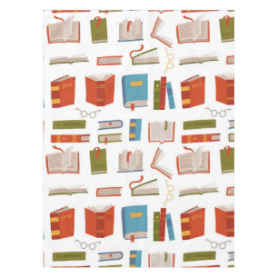 Book pattern tablecloth