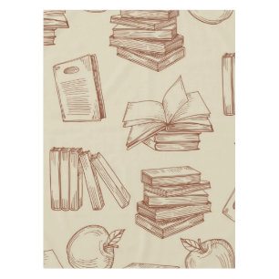 Book pattern tablecloth
