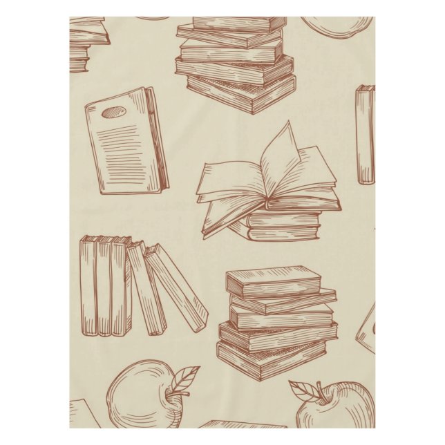 Book pattern tablecloth (Front)
