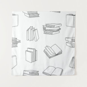 Book pattern tapestry