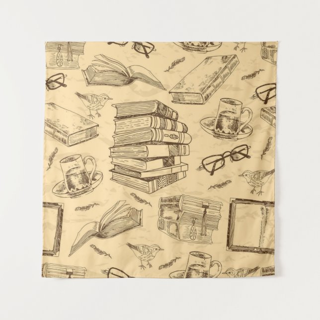Book pattern tapestry (Front)