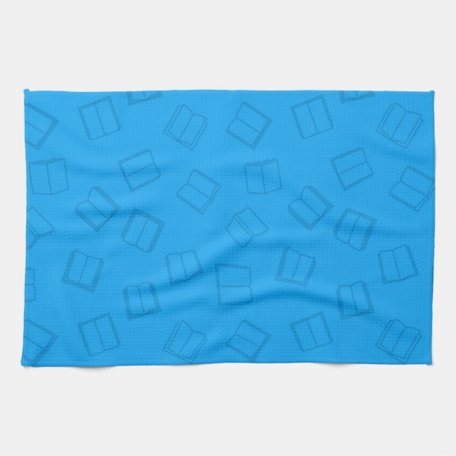 Book pattern tea towel (Horizontal)