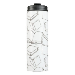Book pattern thermal tumbler