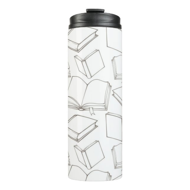 Book pattern thermal tumbler (Front)