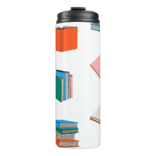 Book pattern thermal tumbler