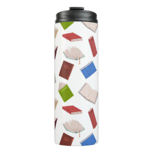 Book pattern thermal tumbler