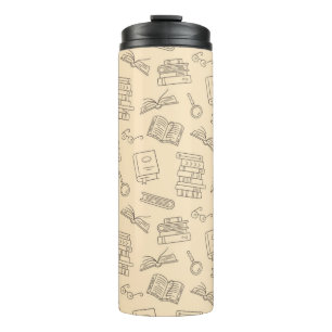 Book pattern thermal tumbler