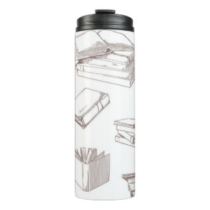 Book pattern thermal tumbler