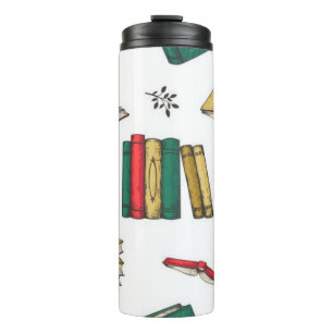 Book pattern thermal tumbler