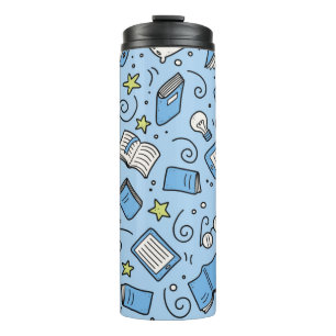 Book pattern thermal tumbler