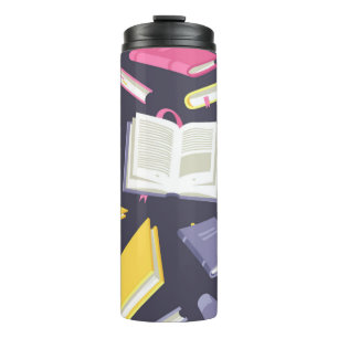Book pattern thermal tumbler