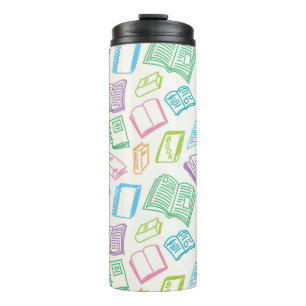 Book pattern thermal tumbler