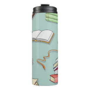 Book pattern thermal tumbler