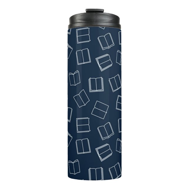 Book pattern thermal tumbler (Front)