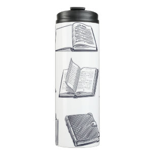 Book pattern thermal tumbler
