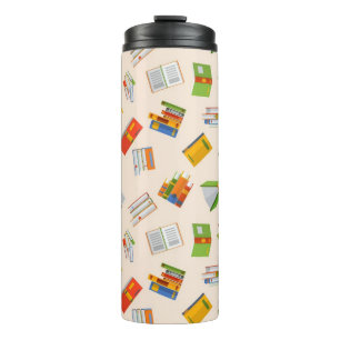 Book pattern thermal tumbler