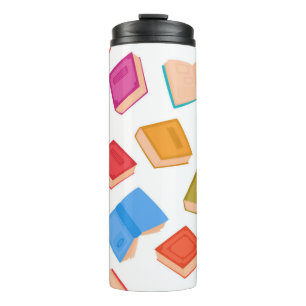 Book pattern thermal tumbler