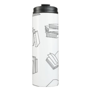 Book pattern thermal tumbler