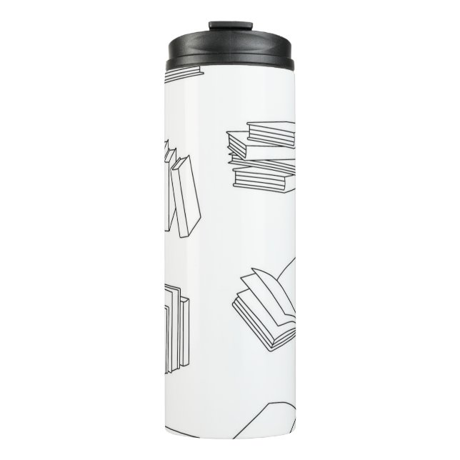Book pattern thermal tumbler (Front)