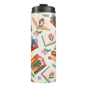 Book pattern thermal tumbler