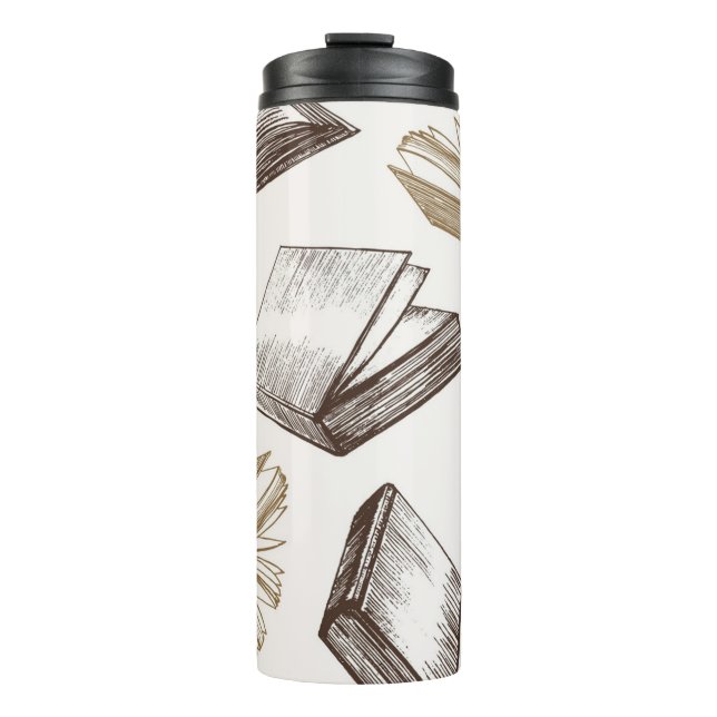 Book pattern thermal tumbler (Front)