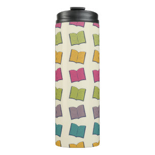 Book pattern thermal tumbler