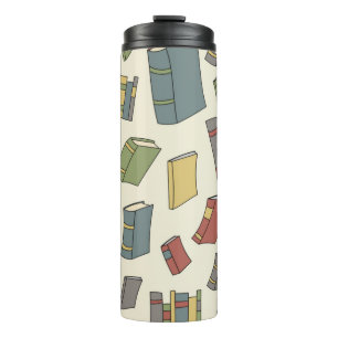 Book pattern thermal tumbler
