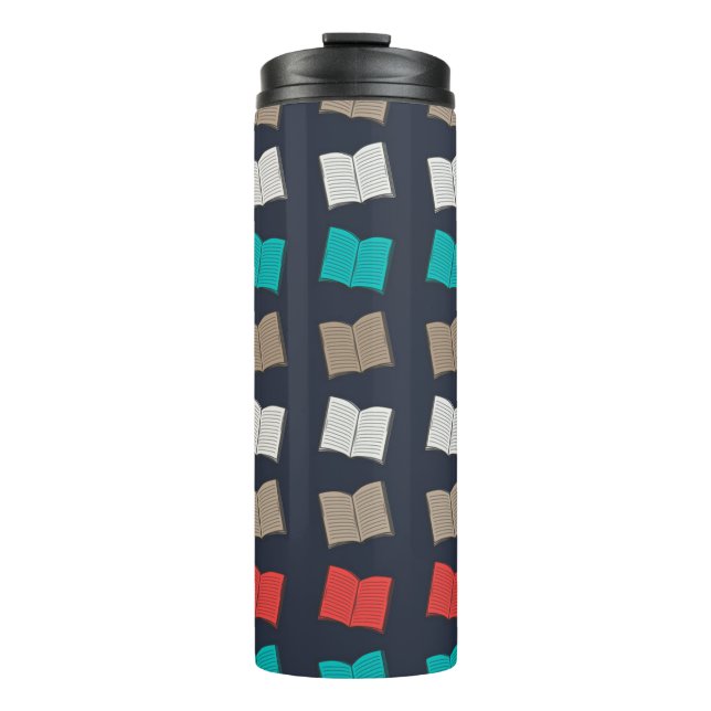 Book pattern thermal tumbler (Front)