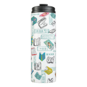 Book pattern thermal tumbler