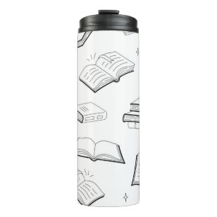 Book pattern thermal tumbler