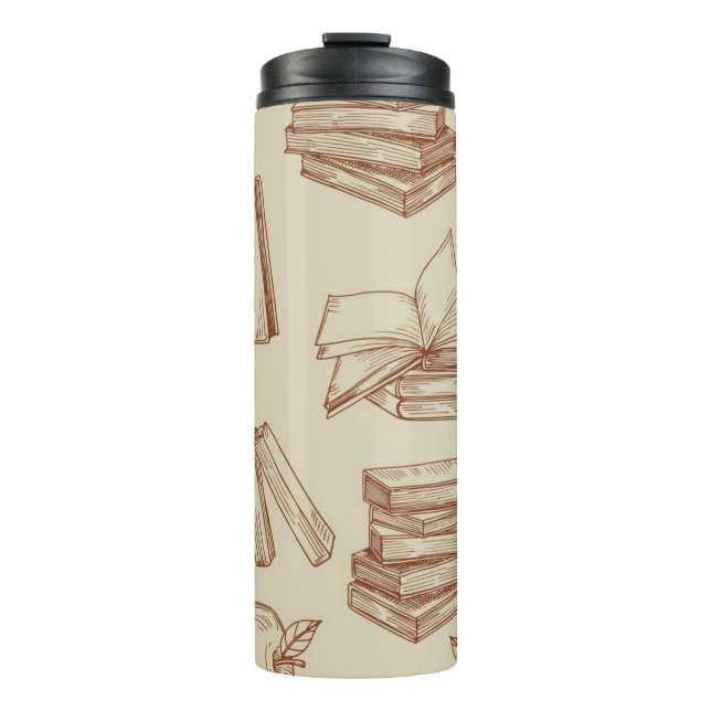 Book pattern thermal tumbler (Front)