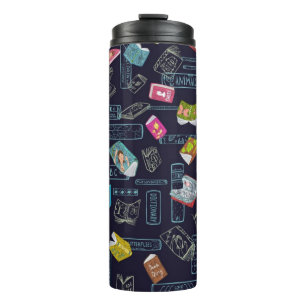Book pattern thermal tumbler