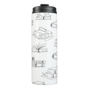 Book pattern thermal tumbler