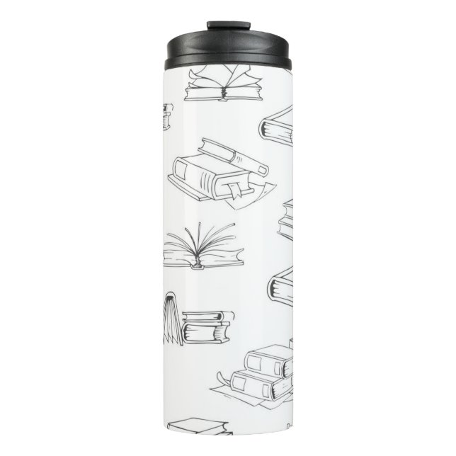 Book pattern thermal tumbler (Front)