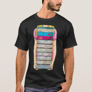 Book Pile Holding Arms T-Shirt