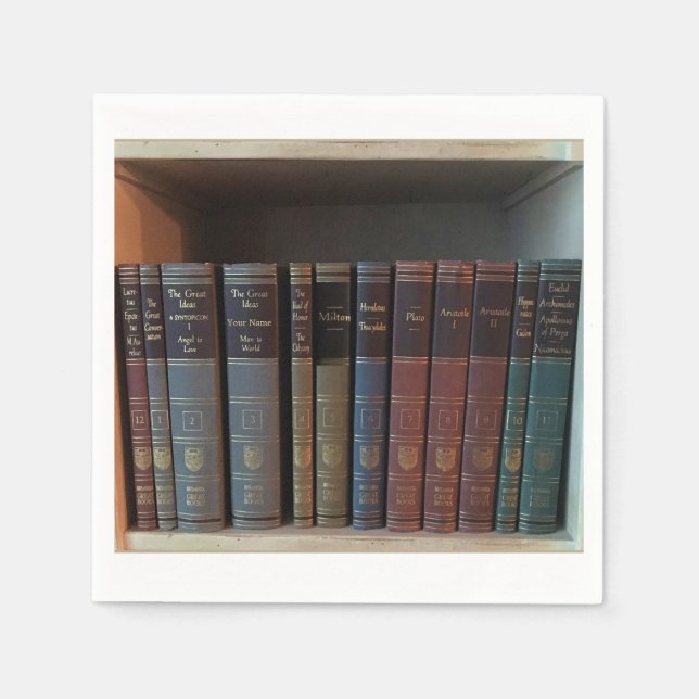 Book Publishing Signing Party Napkin (Front)