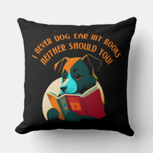 Book Puppy Dog Ear Humour Cushion